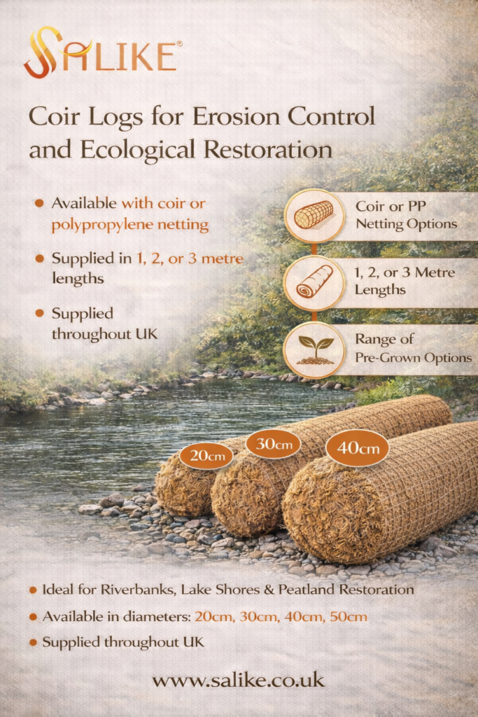 Coir Logs for Erosion Control and Ecological Restoration